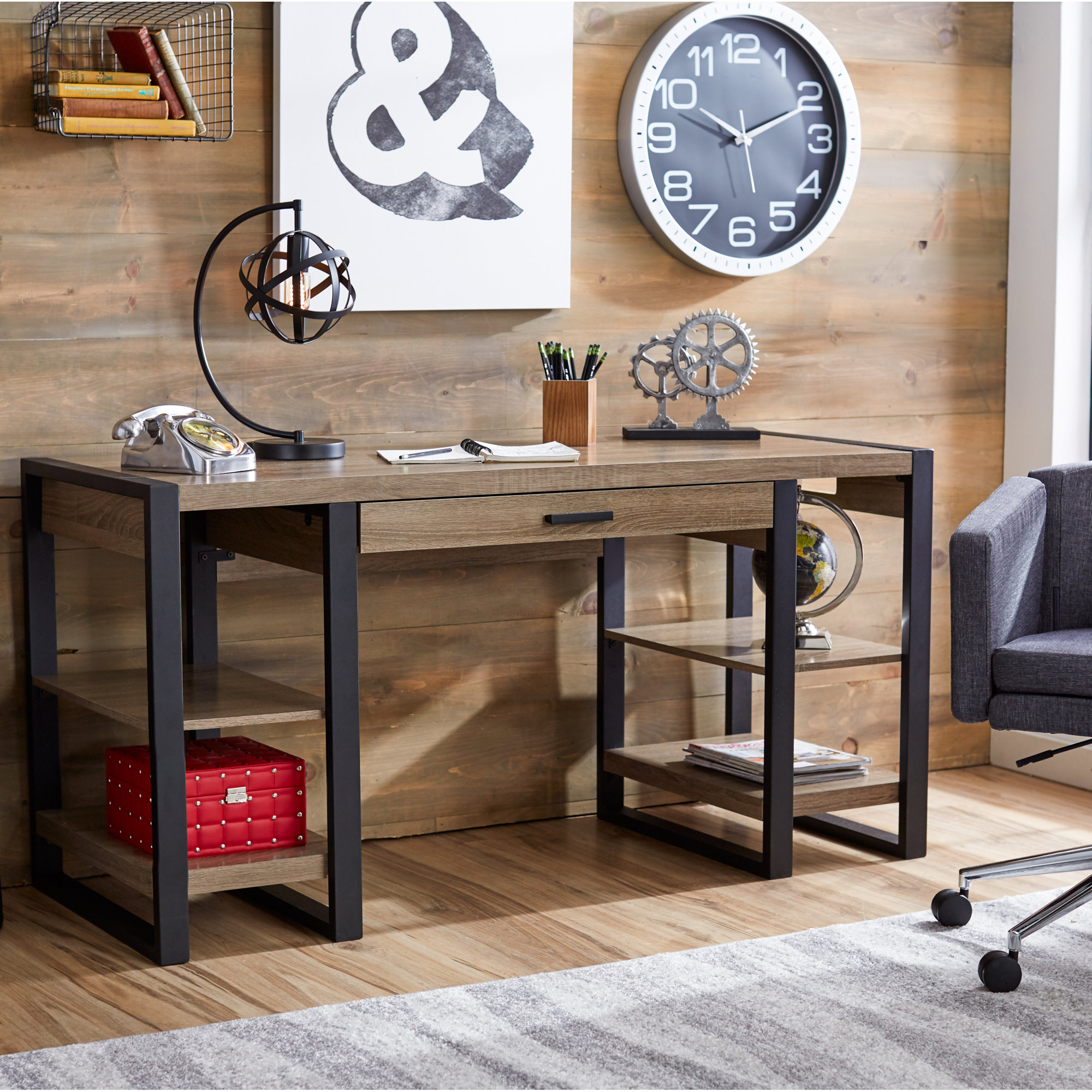 Mercury Row Theodulus Writing Desk & Reviews Wayfair